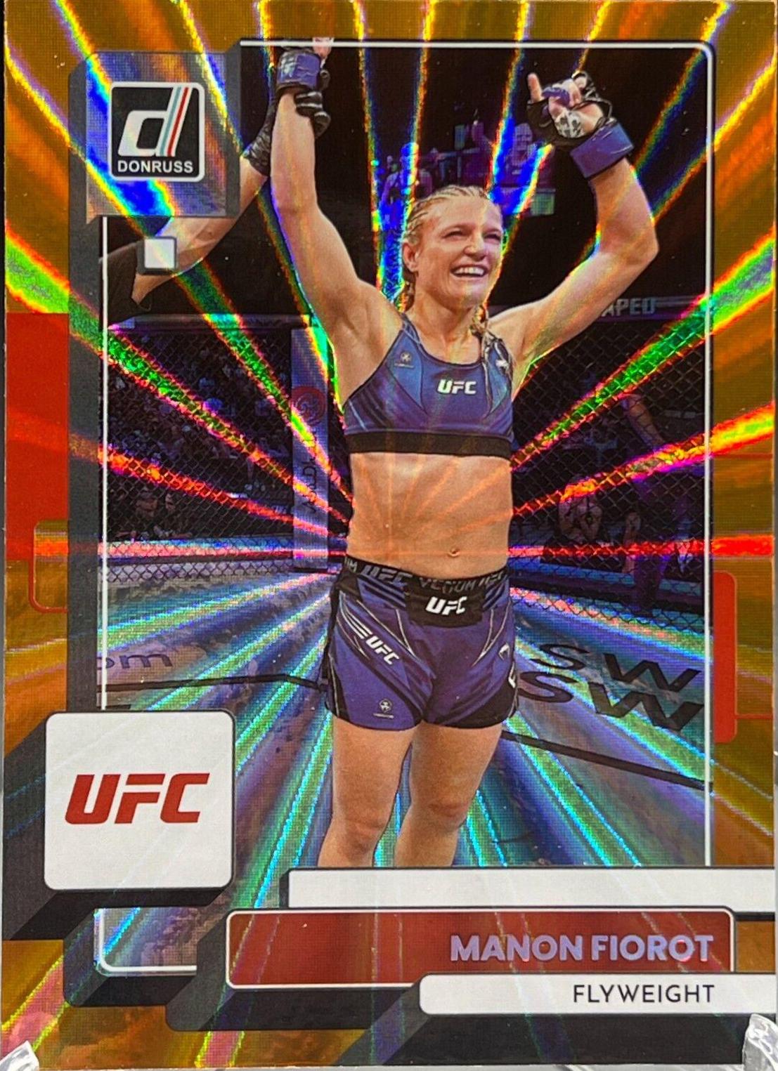 Manon Fiorot 2023 Panini Donruss UFC Base #45 Orange Laser