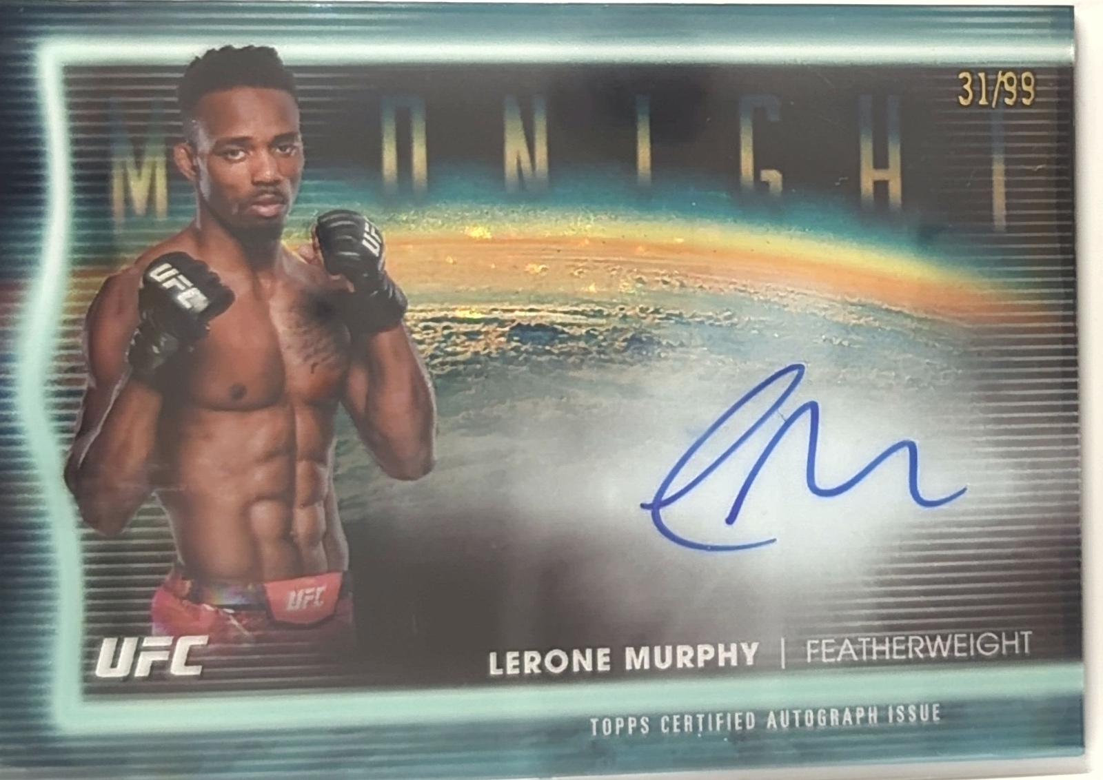 Lerone Murphy 2025 Topps Midnight UFC Horizon Signatures #HNS-LY Twilight