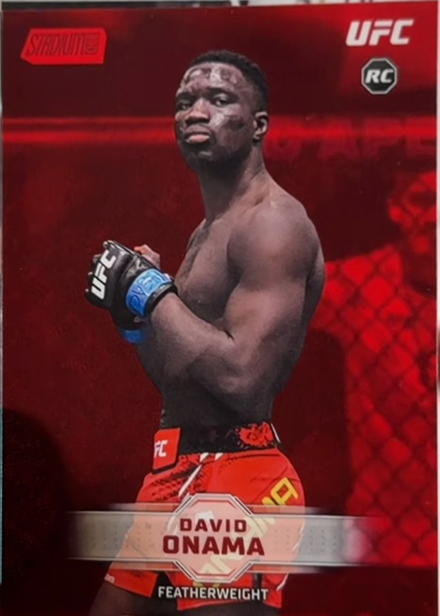 David Onama 2026 Topps Stadium Club UFC Base #175 Blue