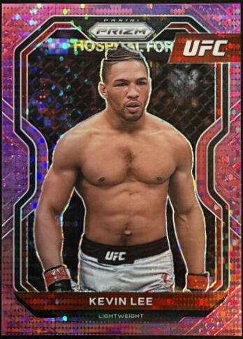 Kevin Lee 2021 Panini Prizm UFC Base #95 Pink Pulsar