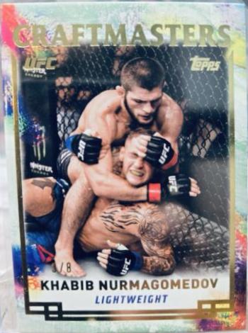 Khabib Nurmagomedov 2024 Topps Knockout UFC Craftmasters #CRM-12 Gold