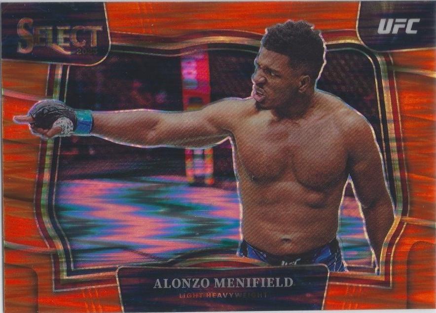 Alonzo Menifield 2023 Panini Select UFC Octagonside #282 Orange Flash