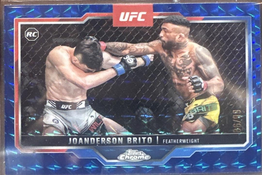 Joanderson Brito 2025 Topps Chrome UFC Base #176 Green Refractor