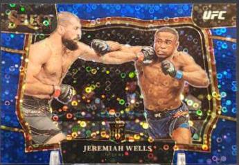Jeremiah Wells 2023 Panini Select UFC Octagonside #221 Blue Disco
