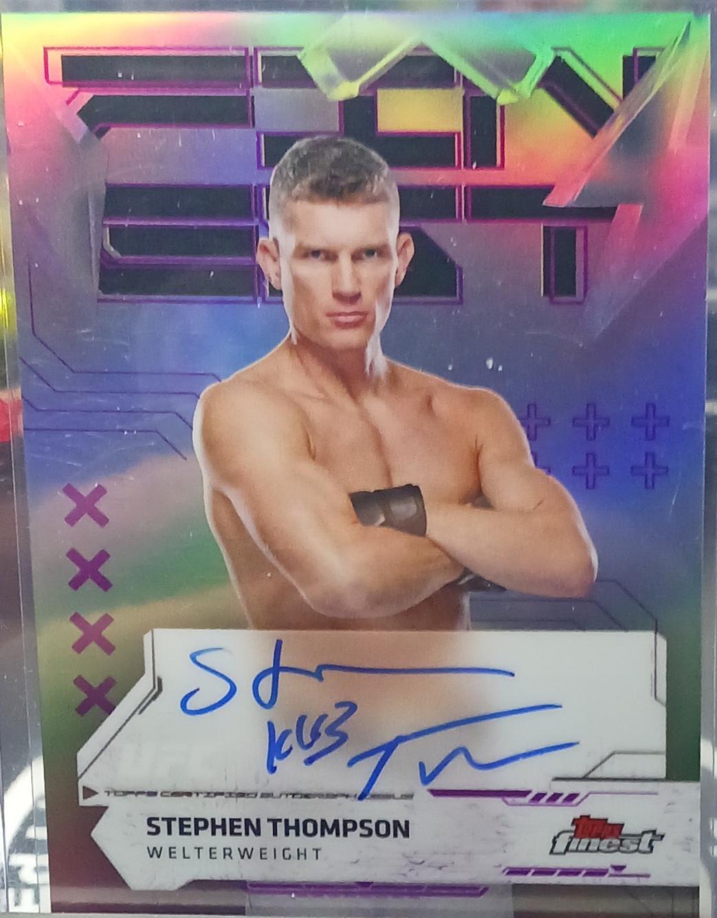 Stephen Thompson 2025 Topps Finest UFC Finest Autographs #FA-ST Refractor