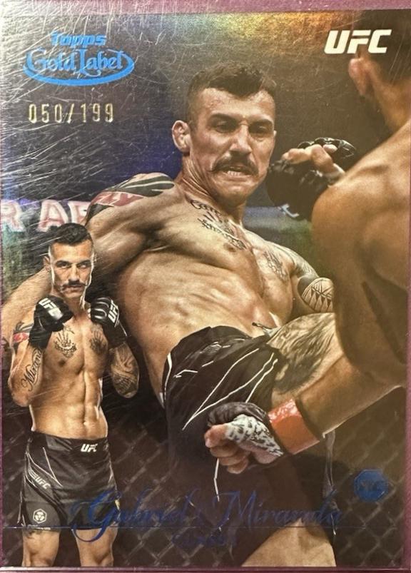 Gabriel Miranda 2024 Topps Gold Label UFC Base Class I #82 Blue