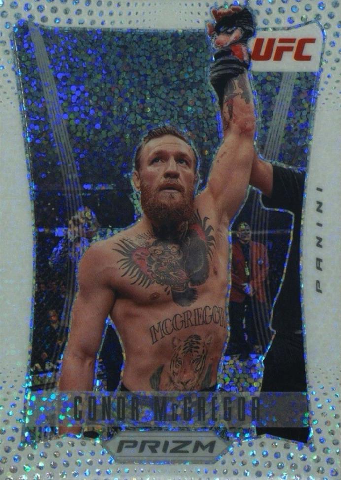 Conor McGregor 2022 Panini Prizm UFC Prizm Flashback #7 White Sparkle