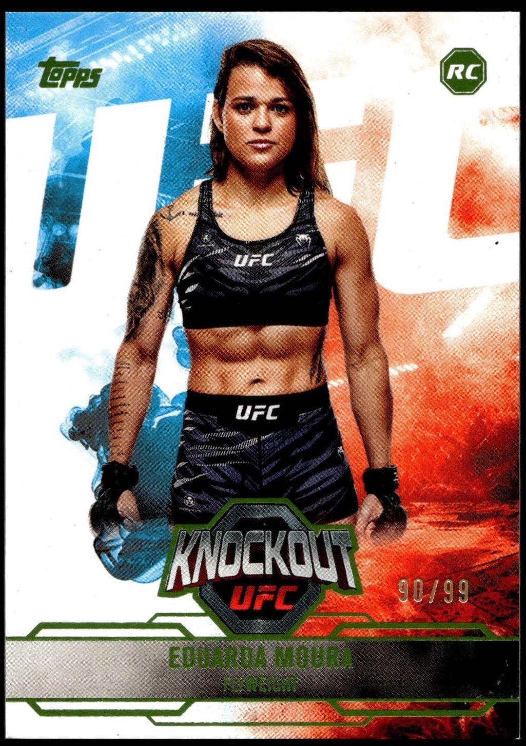 Eduarda Moura 2025 Topps Knockout UFC Base #4 Lime Green