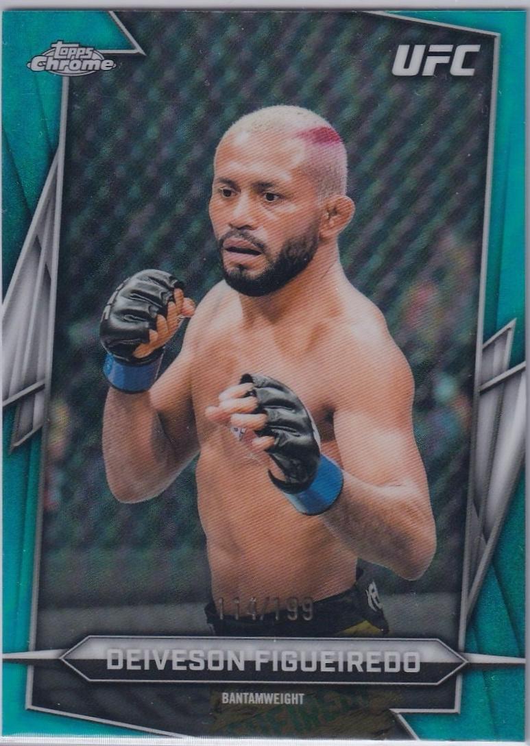 Deiveson Figueiredo 2026 Topps Chrome UFC Base #89 Aqua Refractor