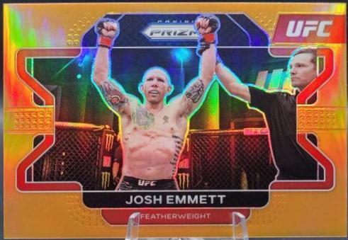 Josh Emmett 2022 Panini Prizm UFC Base #24 Orange