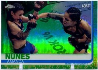 Amanda Nunes 2019 Topps Chrome UFC Base #100 Red
