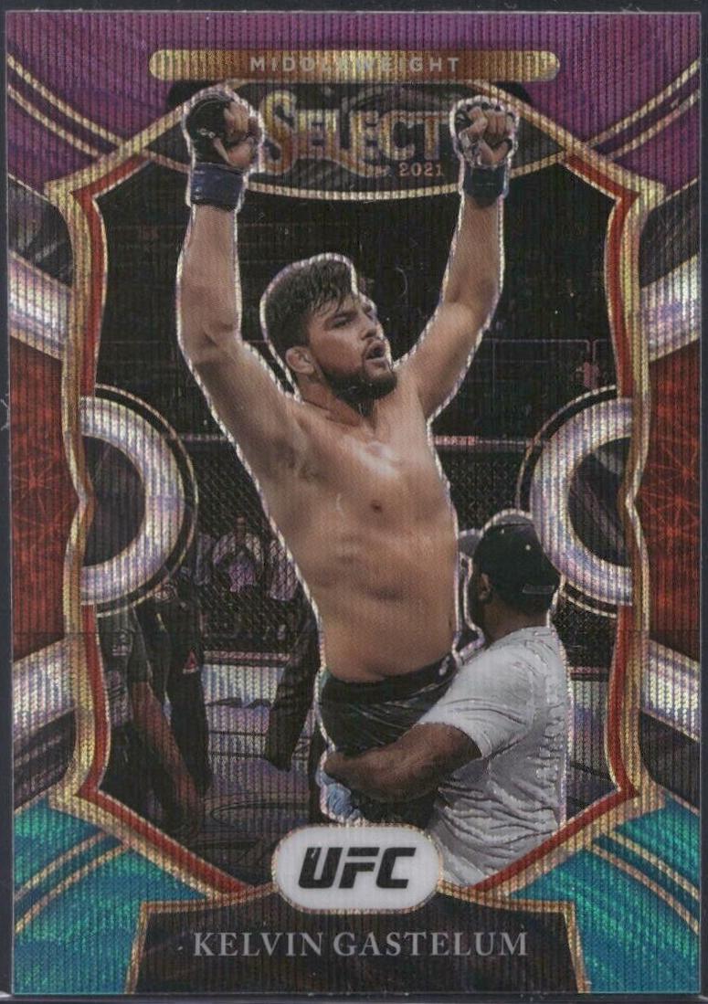 Kelvin Gastelum 2021 Panini Select UFC Concourse #27 Tri Color