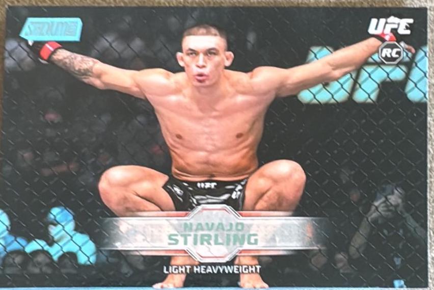 Navajo Stirling 2026 Topps Stadium Club UFC Base #187 Blue