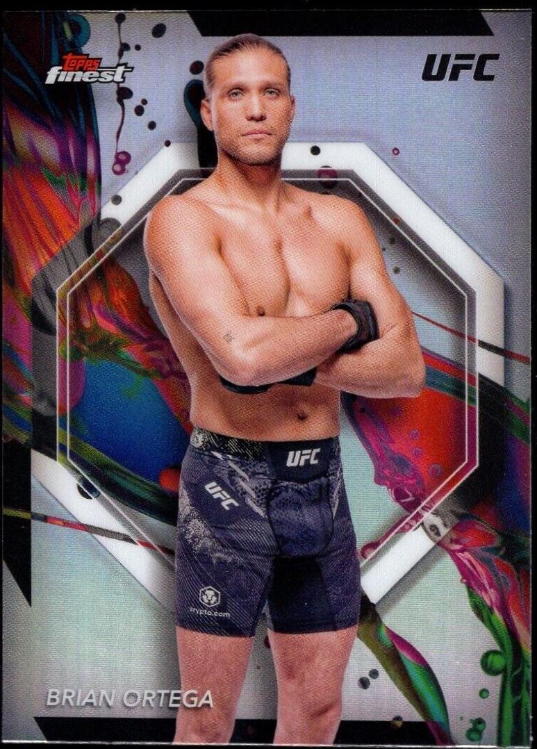 Brian Ortega 2024 Topps Finest UFC Base Common #44 Refractor
