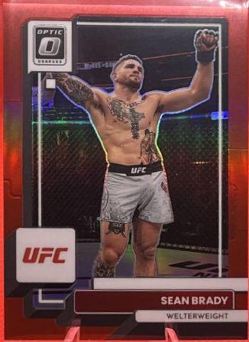 Sean Brady 2023 Panini Donruss Optic UFC Base #14 Red