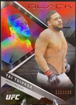 Tai Tuivasa 2022 Panini Chronicles UFC Base Black #205 Platinum