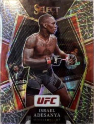 Israel Adesanya 2022 Panini Select UFC Premier Level #121 Elephant
