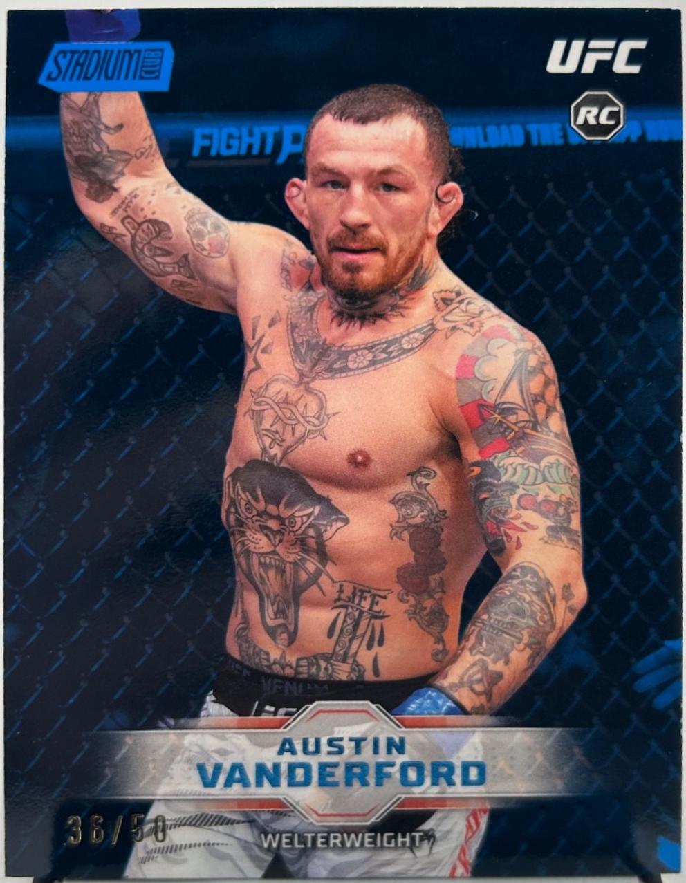Austin Vanderford 2026 Topps Stadium Club UFC Base #163 Blue