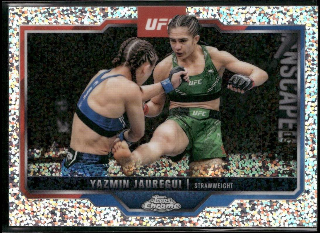 Yazmin Jauregui 2025 Topps Chrome UFC Base #50 Speckle Refractor