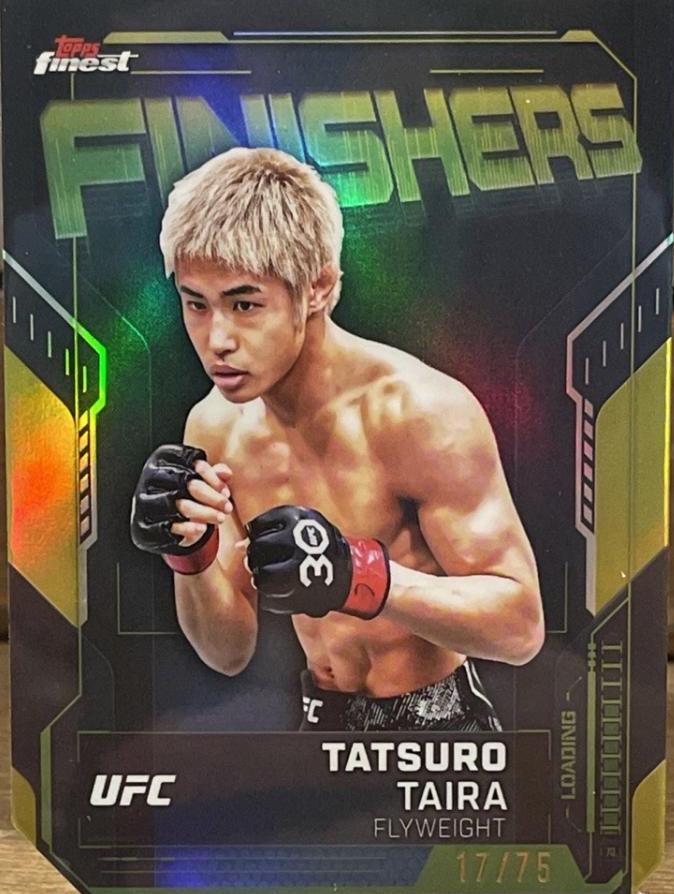 Tatsuro Taira 2025 Topps Finest UFC Finishers #FN-18 Die-Cut Refractor