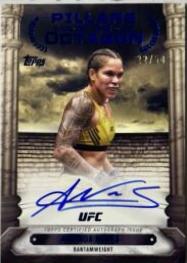 Amanda Nunes 2024 Topps Knockout UFC Pillars of the Octagon Autographs #PTG-ANS Platinum