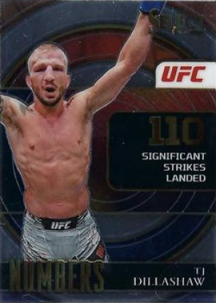 TJ Dillashaw 2022 Panini Select UFC Select Numbers #26 Black Flash