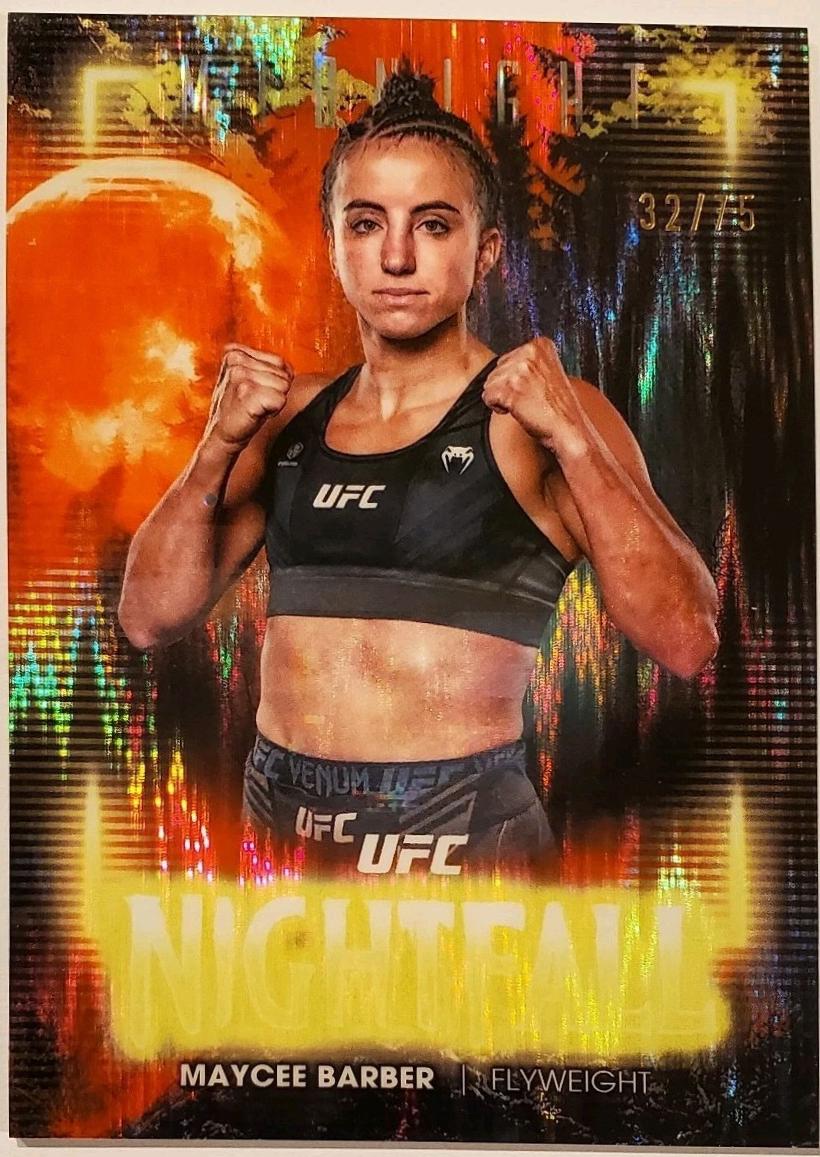 Maycee Barber 2025 Topps Midnight UFC Nightfall #NF-20 Dusk