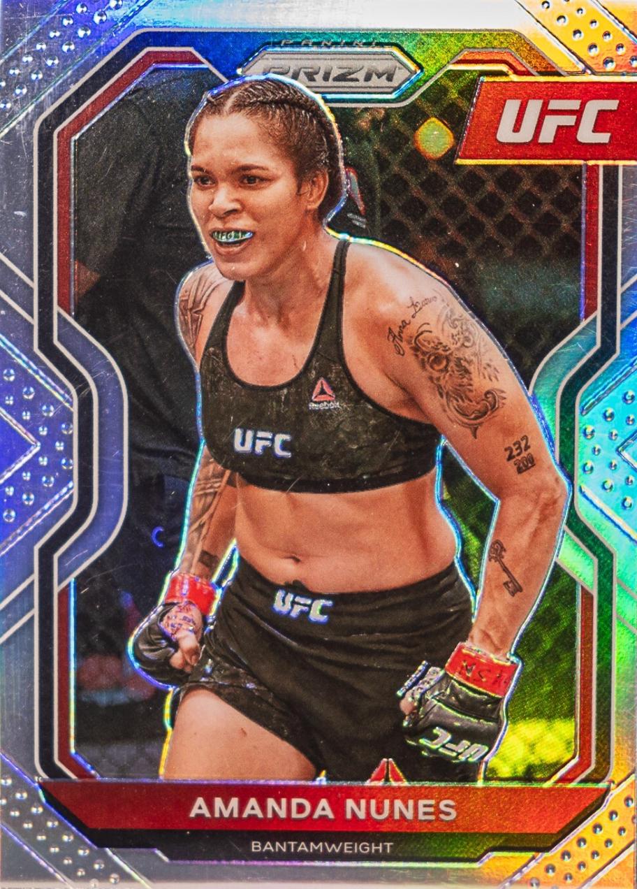 Amanda Nunes 2021 Panini Prizm UFC Base #66 Silver