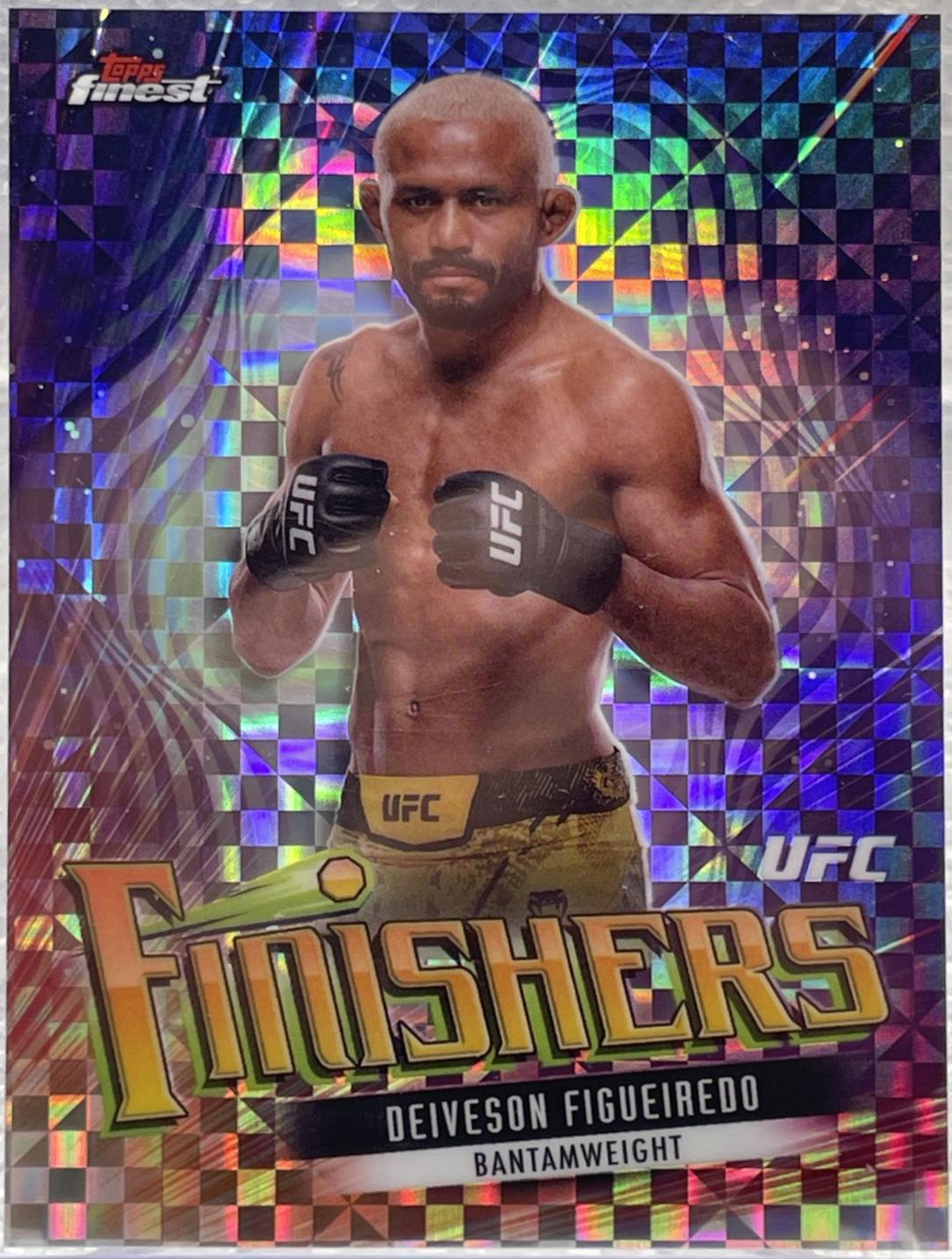 Deiveson Figueiredo 2024 Topps Finest UFC Finishers #FIN-8 Checkerboard Refractor