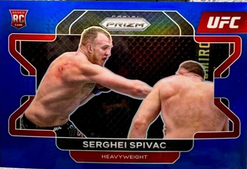 Serghei Spivac 2022 Panini Prizm UFC Base #70 Blue