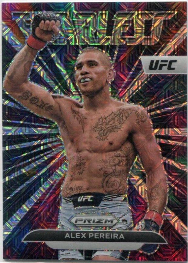 Alex Pereira 2023 Panini Prizm UFC Fearless #25 Mojo