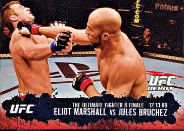 Eliot Marshall / Jules Bruchez 2009 Topps UFC Round 2 Base #114 Bronze
