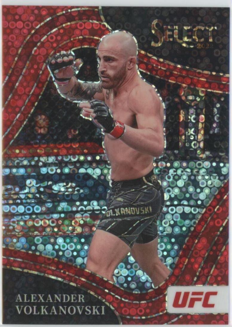 Alexander Volkanovski 2022 Panini Select UFC Octagonside #219 Red Disco