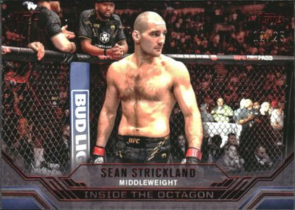 Sean Strickland 2024 Topps Knockout UFC Inside the Octagon #ITO-20 Platinum