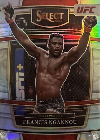 Francis Ngannou 2022 Panini Select UFC Concourse #35 Silver