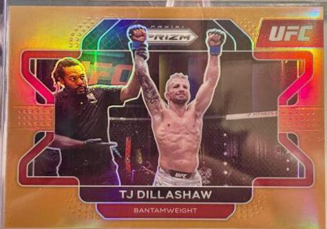 TJ Dillashaw 2022 Panini Prizm UFC Base #12 Orange