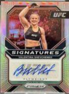 Valentina Shevchenko 2021 Panini Prizm UFC Signatures #19 Silver