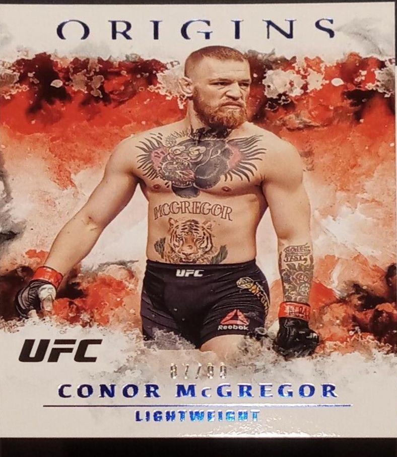 Conor McGregor 2021 Panini Chronicles UFC Base Origins #38 Blue