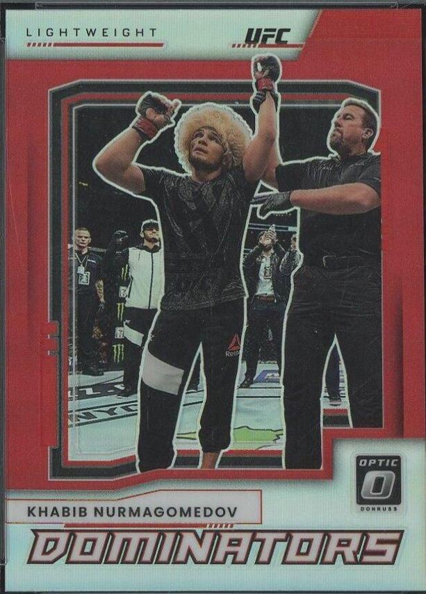 Khabib Nurmagomedov 2022 Panini Donruss Optic UFC Dominators #10 Red