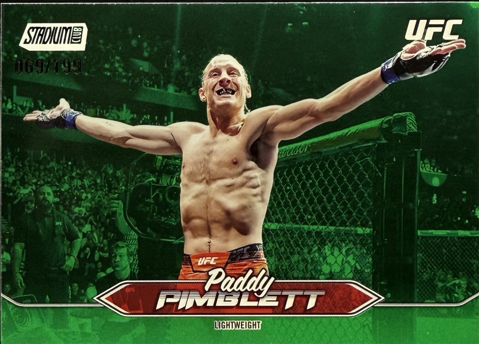 Paddy Pimblett 2025 Topps Stadium Club UFC Base #194 Green