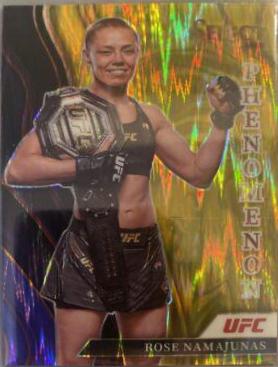 Rose Namajunas 2022 Panini Select UFC Phenomenon #6 Gold