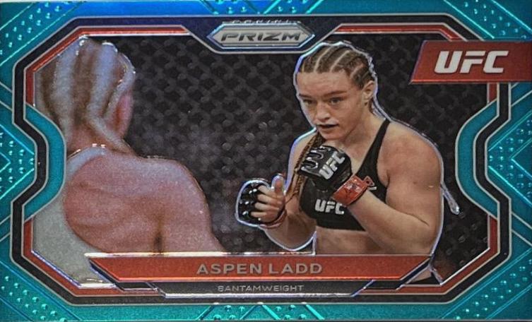 Aspen Ladd 2021 Panini Prizm UFC Base #104 Teal