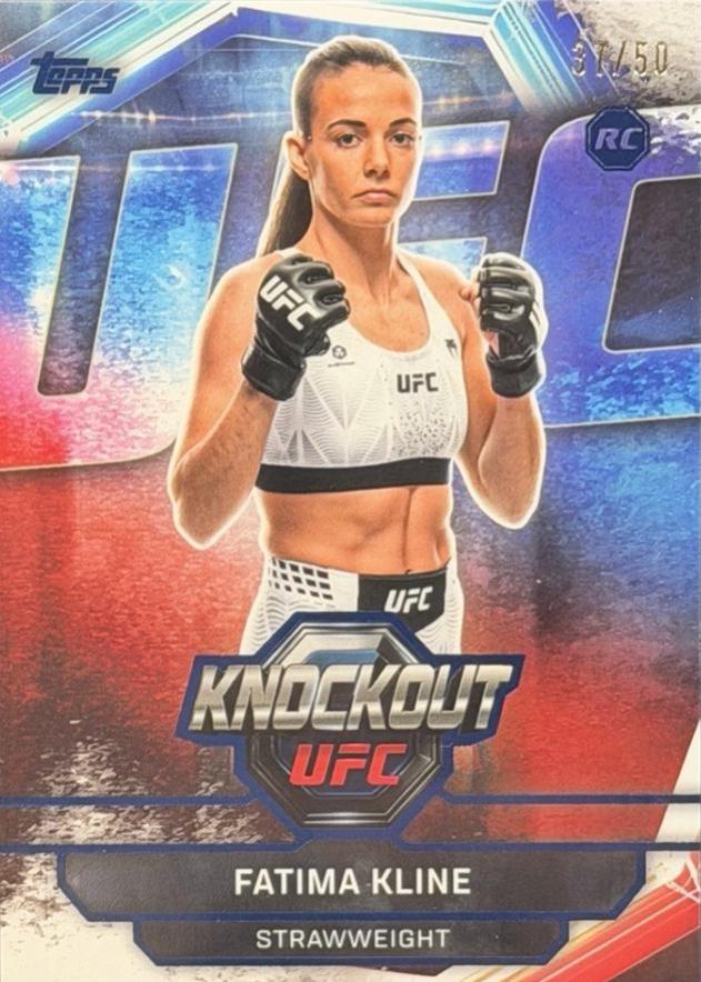 Fatima Kline 2026 Topps Knockout UFC Base #100 Blue