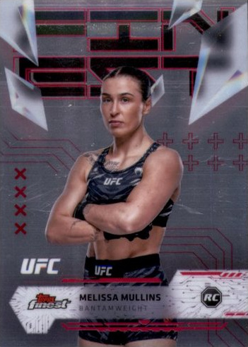 Melissa Mullins 2025 Topps Finest UFC Base Uncommon #170 Red Refractor