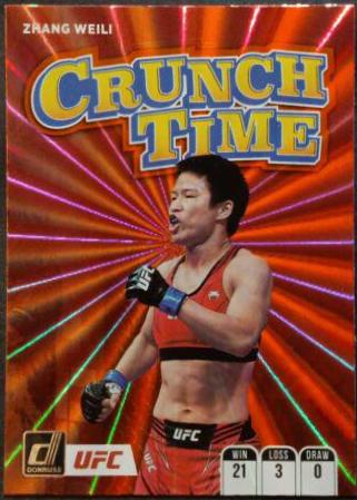 Zhang Weili 2022 Panini Donruss UFC Crunch Time #6 Orange