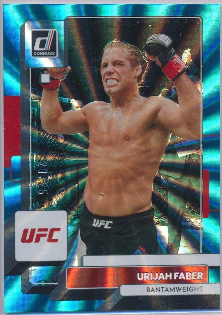 Urijah Faber 2023 Panini Donruss UFC Base #61 Teal Laser