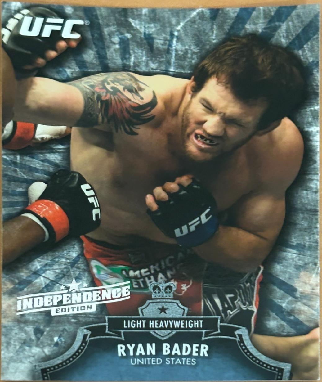 Ryan Bader 2012 Topps UFC Bloodlines Base #46 Independence Edition