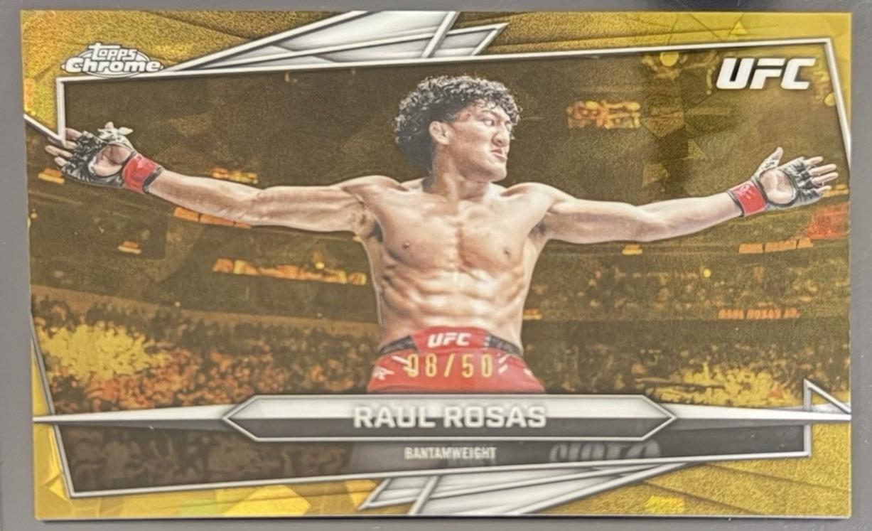 Raul Rosas 2026 Topps Chrome UFC Base #171 Gold Refractor