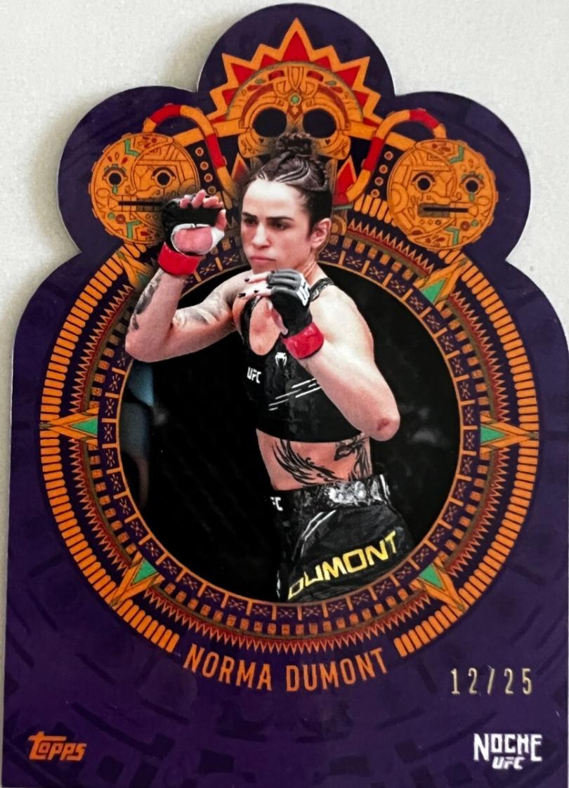 Norma Dumont 2024 Topps Noche UFC Base #10 Purple Die-Cut