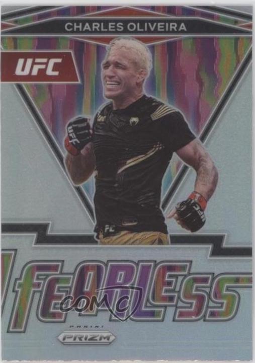 Charles Oliveira 2022 Panini Prizm UFC Fearless #23 Silver